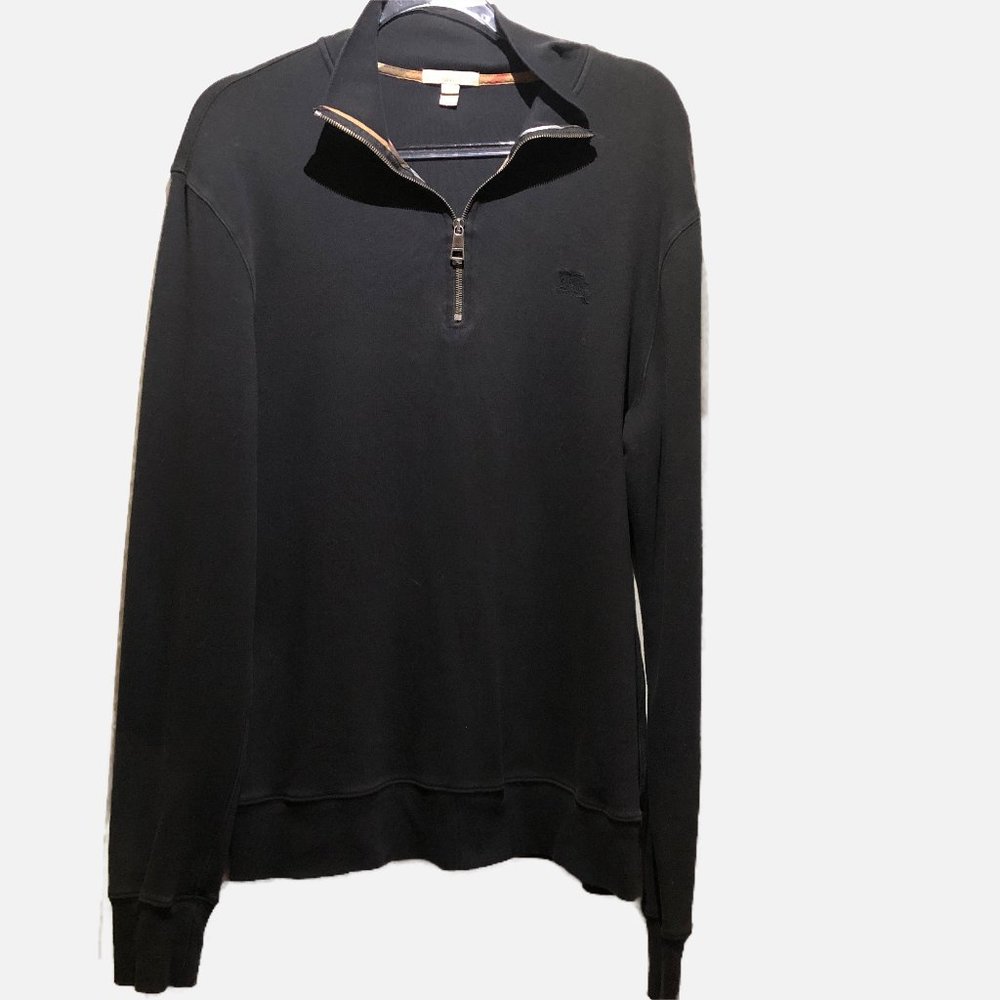 Burberry Black Half-Zip Pullover